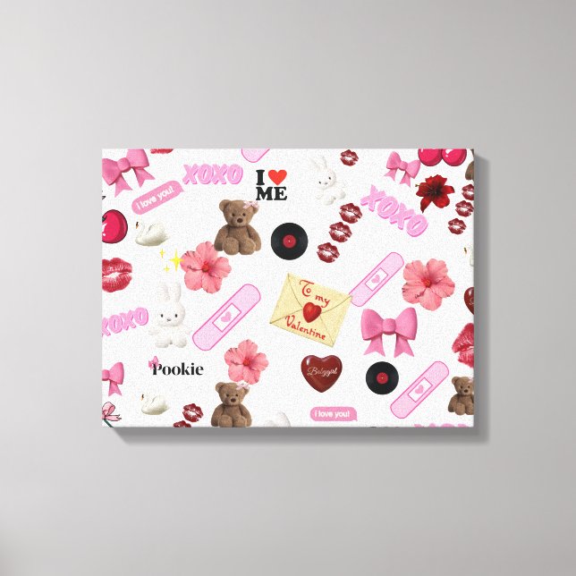 Sträckande Canvastryck (Framsida)