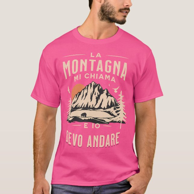 Sträckande i bergsflodmynningen t shirt (Framsida)