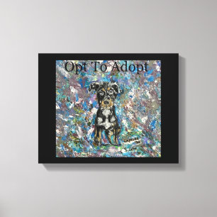 Sträckat Kanvastryck