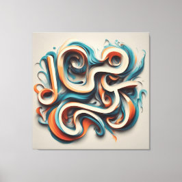 Sträckat Kanvastryck