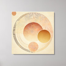 Sträckat Kanvastryck - Bohemiska solnedgången i va