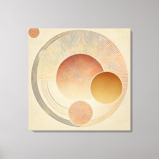 Sträckat Kanvastryck - Bohemiska solnedgången i va (Framsida)