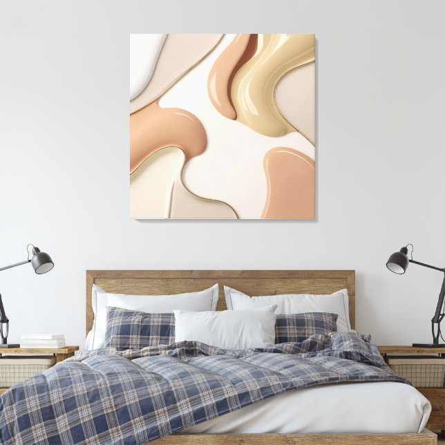 Sträckat kanvastryck i snyggt grafik (Insitu (sovrum))