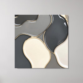 Sträckat kanvastryck i snyggt grafik