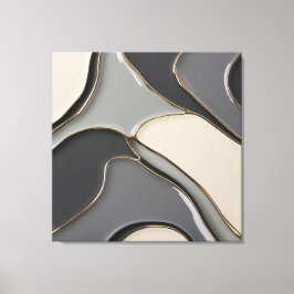 Sträckat kanvastryck i snyggt grafik