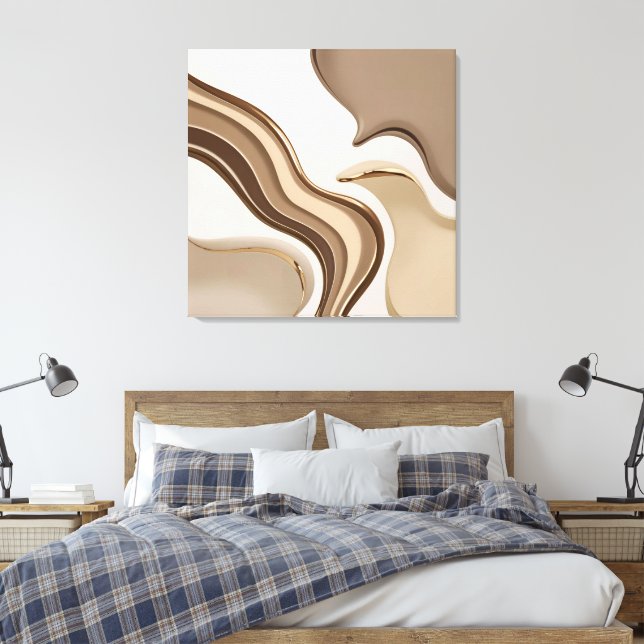 Sträckat kanvastryck i snyggt grafik (Insitu (sovrum))