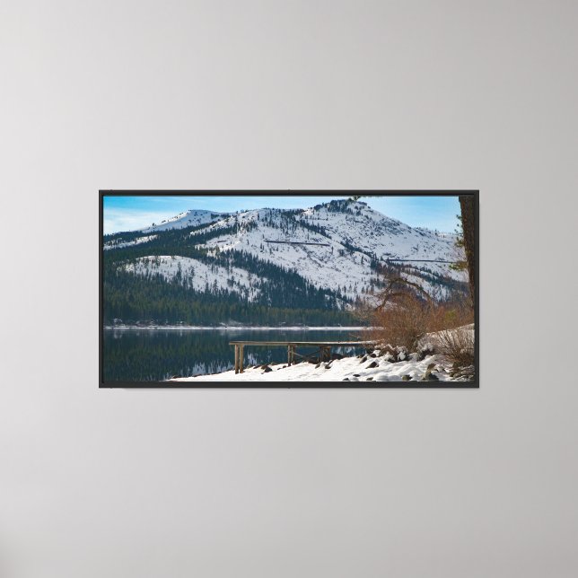 Sträckat Kanvastryck - södra Sjö Tahoe (Framsida)
