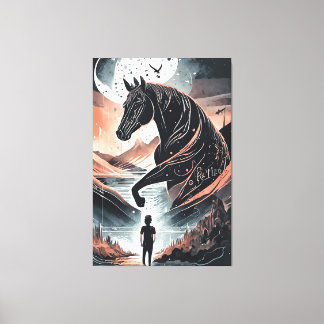 Sträckat Kanvastryck som pensar