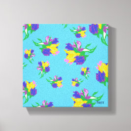 Sträckat Kanvastryck: Tulips i Bloom Canvastryck