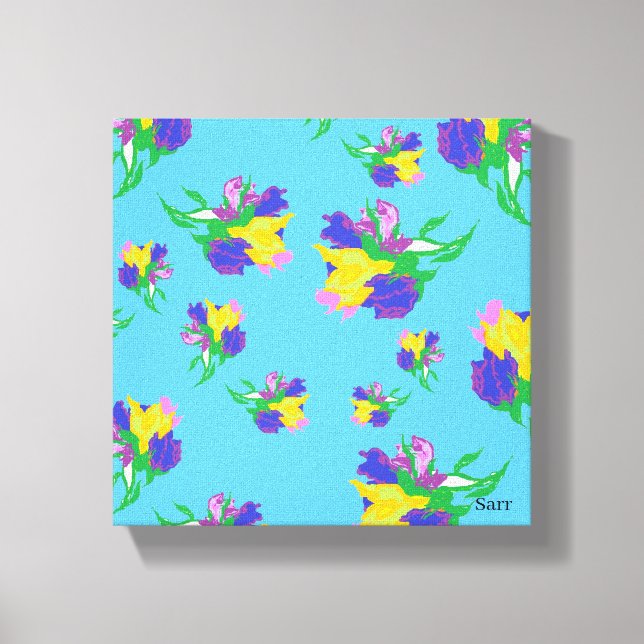 Sträckat Kanvastryck: Tulips i Bloom Canvastryck (Framsida)