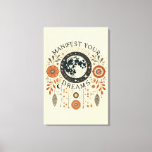 Sträckat Kanvastryck - Visa dina drömmar