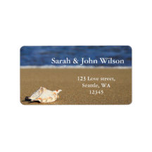 Sträckbröllop,returadressetikett