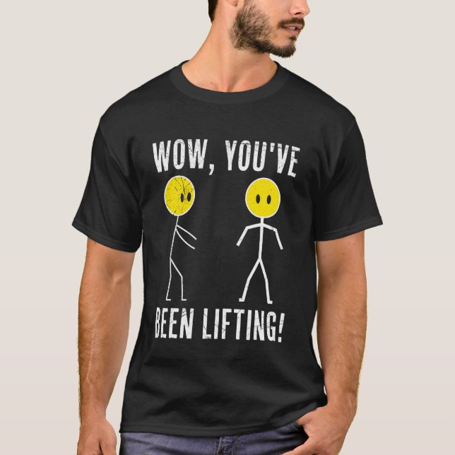 Sträckgubbe Du Har Tränat Rolig Gym T Shirt (Framsida)