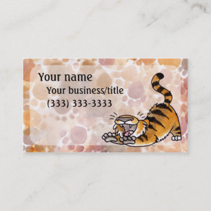Sträckning av tigervisitkorten visitkort