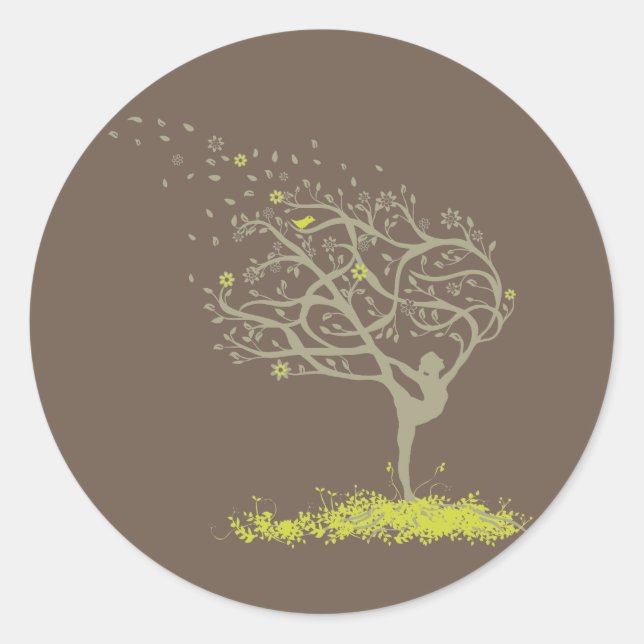 Sträckning på mina lemmar runt klistermärke (Framsida)