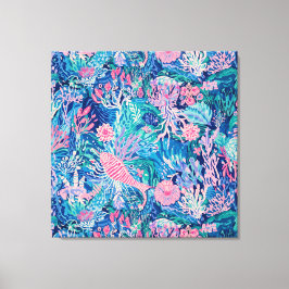 Sträckt canvastryck i stilren grafik