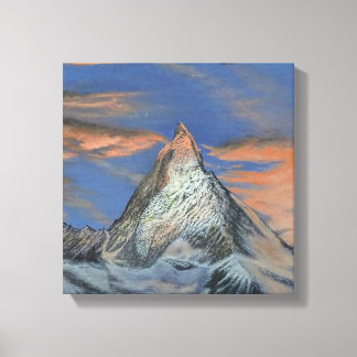 Sträckt canvastryck - Matterhorn vid solnedgång