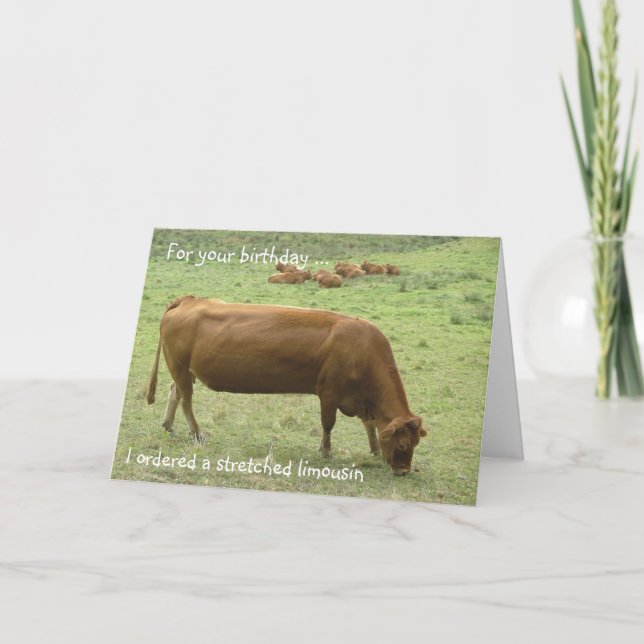 Sträckt limo! kort (Framsida)