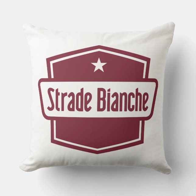 Strade Bianche Logotyp Kudde (Framsida)