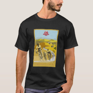 Strade Bianche Retro Cycling Art T Shirt
