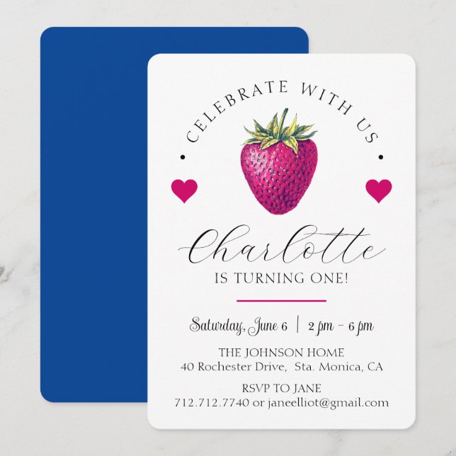 Stråfärgade hjärtan födelsedagsflicka vit tack kort (Fram/baksida)