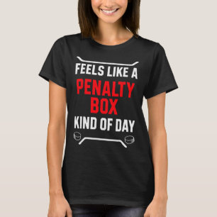 Straffbox sortens dag rolig hockey sport t shirt