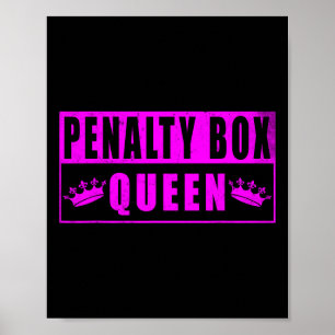 Straffboxdrottning Rollig ishockey (4) Poster