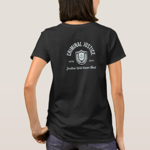 Straffrätt "Rättvisa kommer aldrig att vila" 2024 T Shirt