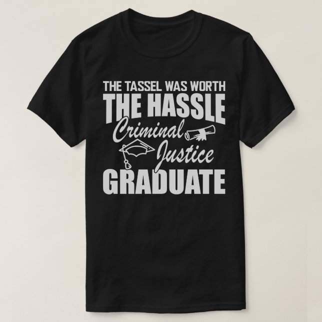 Straffrätt Student Tassel var värd namnet T Shirt (Design framsida)