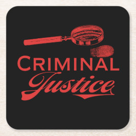 Straffrättslig grad i Studenten Underlägg Papper Kvadrat