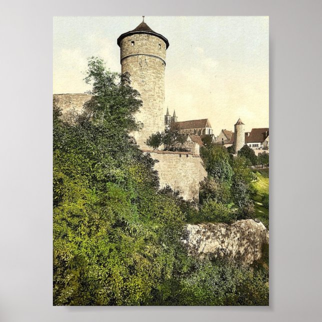 Straft Torn, Rothenburg (dvs. ob der Tauber), Bav Poster (Framsidan)