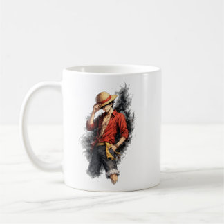 Stråhatt Äventyrs Watercolor-Mugg Kaffemugg