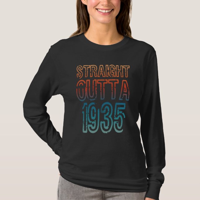 Straight Outta 1935 T Shirt (Framsida)
