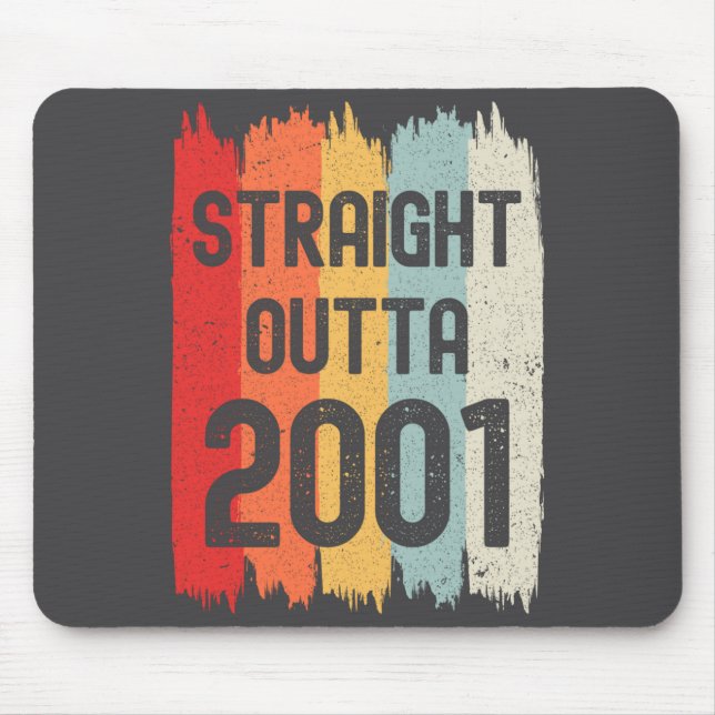 Straight Outta 2001 Funny Retro Birthday Awesome S Musmatta (Framsidan)