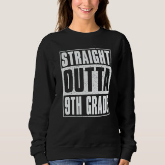 Straight Outta 9th Grade Kids Girls Boys Ninth Gra T Shirt