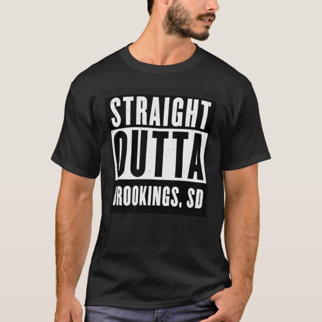 Straight Outta BROOKINGS  SOUTH DAKOTA Home V Neck T Shirt (Framsida)