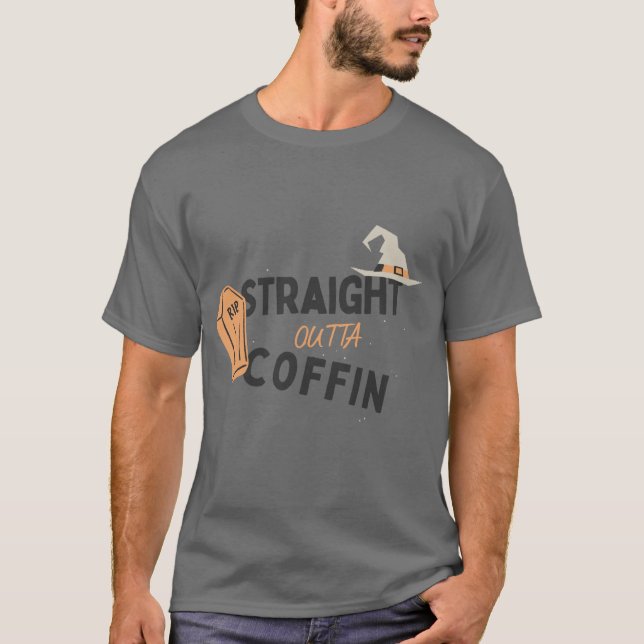 Straight Outta Coffin T Shirt (Framsida)