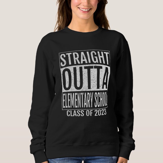 Straight Outta Elementary School Graduation 2023 S T Shirt (Framsida)