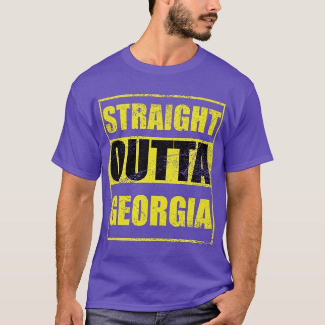 Straight Outta Georgia T Shirt (Framsida)