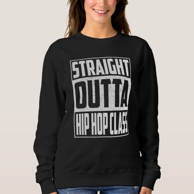 Straight Outta Hip Hop Class Graduation Kids Girls T Shirt (Framsida)