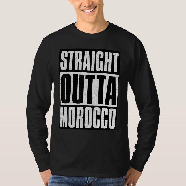 Straight Outta Morocco T Shirt (Framsida)