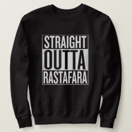 Straight outta Rastafara Rasta Reggae Sweater Lång Ärmad Tröja