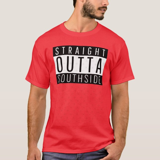 Straight Outta Southside Alabama Southside AL T Shirt (Framsida)