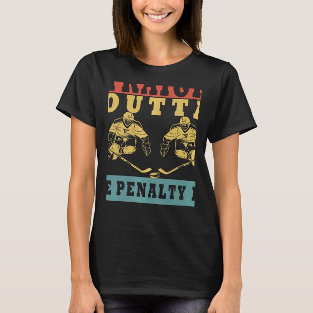 Straight Outta The Penalty Box Ice Hockey Player D T Shirt (Framsida)