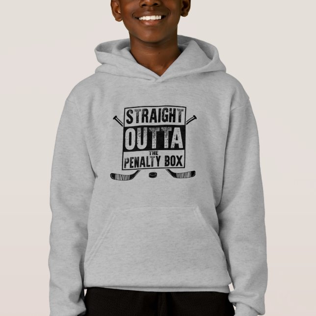 straight outta the penalty box ice hockey t shirt (Framsida)