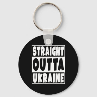 Straight Outta Ukraine Gift For Ukrainian Family R Nyckelring