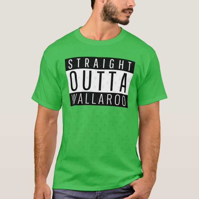 Straight Outta Wallaroo South Australia friends T Shirt (Framsida)