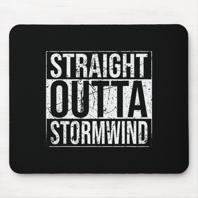 Straight Outta Wind Funny Wow Alliance Gamer Vinta Musmatta (Framsidan)