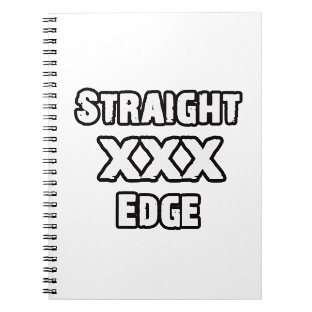 Straightedge Anteckningsbok (Framsidan)
