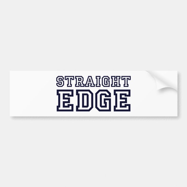 StraightEdge Bildekal (Framsidan)